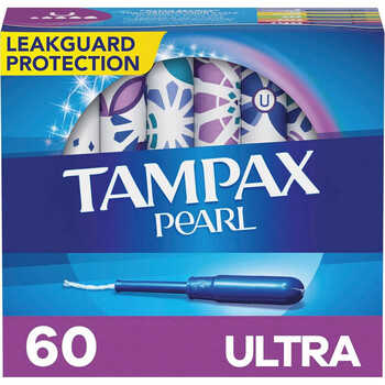 Tampax tampons, super large flow, non-sensory cotton swabs in stock, 60 pack, extra large size, absorption capacity 15-18g, others