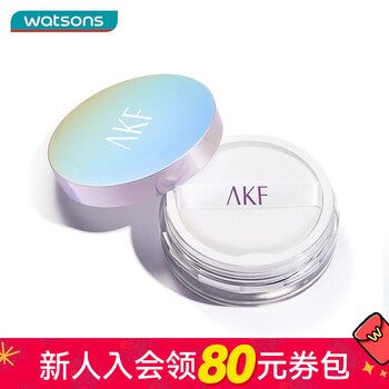 Watsons new year gift watsons akf light translucent loose powder series 10g transparent oil control classic color *1 piece