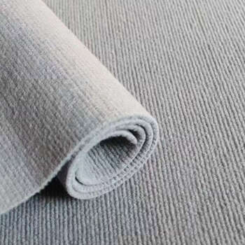 Yusenyi full roll carpet covers a large area of ​​the living room, cement floor, wedding office, full floor, can be customized and cut, light gray stripes, 4 meters wide and 5 meters long