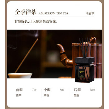 Shantou lincun 500ml large capacity hotel fire-free household indoor toilet long-lasting fragrance lasting air freshness ji zen tea 500ml