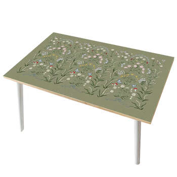 Yusen yi forest elf dining table mat, high-end rectangular table mat, coffee table waterproof mat pgzz+514 75x130cm