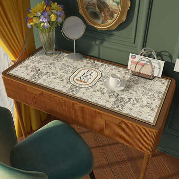 Yusenyi style dressing table table mat ins retro-grade bedroom tablecloth waterproof armor desktop protective pad am1 peredovic 40x80cm