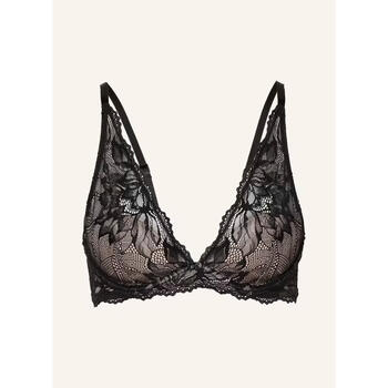 Calvin klein women's bra push-up seamless lace thin daily sleeping bra sexy black one size |70c