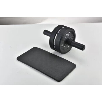 Utdo two-wheel silent abdominal wheel home slimming fitness equipment black gray