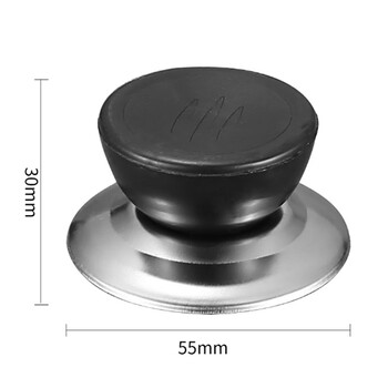 Fantasy steamer pot lid household high arch lid thickened stainless steel lid high lid and raised arch anti-scalding sealed wok iron pot anti-scalding black trumpet