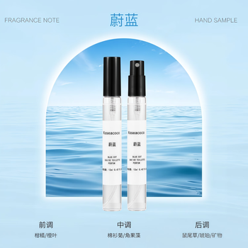 Leeziins perfume sample high-end fragrance test big-name men's and women's long-lasting fragrance blue christmas gift