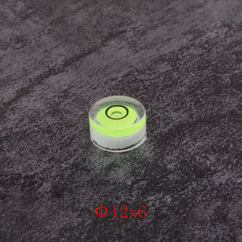 Fantasy universal level round level bubble green level ruler with scale small bubble level liquid bead measuring tool accessories 12x6 green