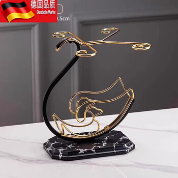 Tuojin european light luxury red wine glass set including wine rack decanter marbled little swan red wine rack