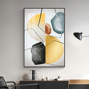 Fantasy bedroom bedside decoration painting abstract light luxury simple modern master bedroom background wall hanging painting warm vertical mural style j 60x80cm vertical brushed aluminum alloy frame high-definition crystal porcelain flat surface elegant gold frame shared luxury