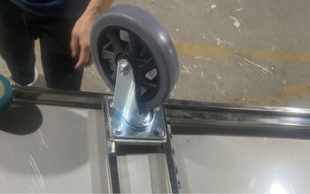 Ranhuai hotel work wheel universal wheel directional wheel 5-inch silent wheel thickened linen cart room service wheel 6-inch gray universal wheel 1 wheel of this type