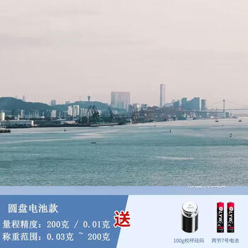 Yusenyi precision small electronic scale. scale high precision 01g gold dense electricity high precision weight 0 accuracy medicinal materials commercial fine jewelry (disk battery model) 200g 0.01g calibration scale weight-battery