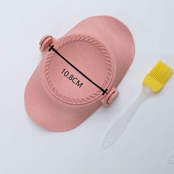 Shantou lincun dumpling making artifact home dumpling making special tool new dumpling maker baby lazy dumpling machine dumpling mold large dumpling maker pink (diameter 10.8cm)