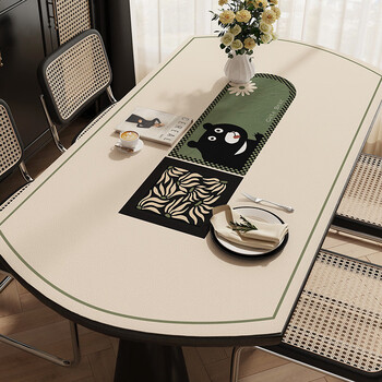 Fantasy oval table mat french medieval style waterproof, anti-scalding and heat-insulating curved table mat light luxury high-end tablecloth zd medieval preface 11 customization contact customer service oval/rectangular/round can be customized