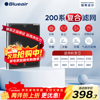 Blueair air purifier filter element ngb composite filter suitable for 270e/303/303+ accessories