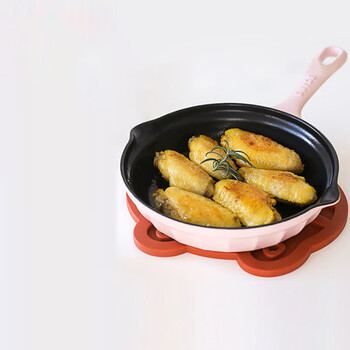 Beiding (buydeem) enamel pot mini 18cm frying pan cast iron pot gas universal goose yellow pig noodles breakfast small wok pig noodles | single handle small frying pan 18cm