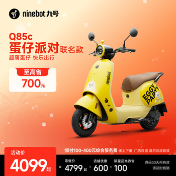 Ninebot electric motorcycle q85c danzi party co-branded smart long-range electric motorcycle. pick up in store. choose color in store.