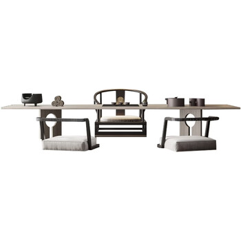 Zailu retro tea table zen tea room tatami club villa model room reception area leisure tea table crafts tea table