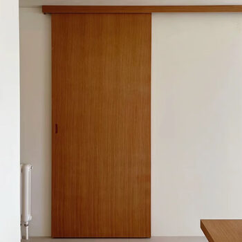 Hanging rail sliding door without lower rail bathroom door bedroom door wooden door room door toilet door glass partition kitchen door single rail hanging door wooden door