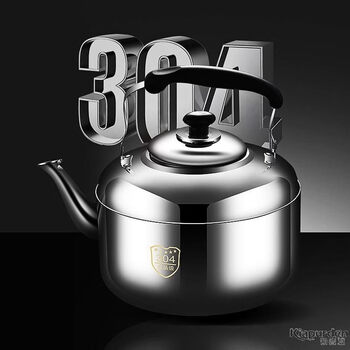 Tuojin blowing kettle 304 stainless steel automatic power-off kettle household large capacity 10l whistle thickened anti-dry thickened whistle kettle. 6l