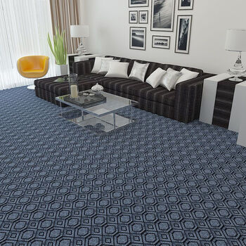 Fantasy carpet large area thickened room full bedroom living room absorbent mat home floor commercial office stairs black and gray hexagonal 3 meters wide x 5.5 meters long whole piece of tape sent