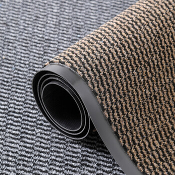 Fantasy commercial door mats, anti-slip and water-absorbent, hotel, shopping mall, office building welcome mats, entry door mats, light brown pc cut velvet, with edges on both sides, 120 160cm