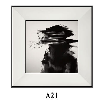 Wing fantasy b&b hotel hanging painting bedroom bedside black and white decorative painting living room sofa background wall abstract painting a21 high definition inkjet painting needs pure hand painting contact customer service 45x45 matte black aluminum alloy frame canvas inkjet painting