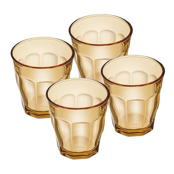 Corning tableware 4 heat-resistant glass coffee cups milk cups beer cups water cups microwave oven-friendly belle water cups 4-piece set