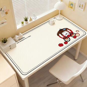 Special desk mat for chanting fantasy desk, cartoon children's eye protection waterproof desk mat, writing desk, computer desktop mat, apple carriage 30x60cm