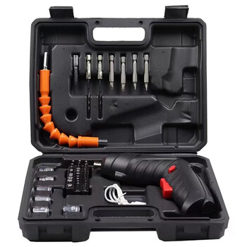 Bai mu ge mini electric screwdriver set 47pc deformable screwdriver small furniture installation usb screwdriver wholesale 47 piece set