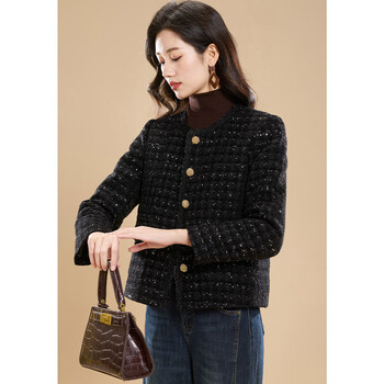 Kebel 90 white duck down elegant small fragrance style round neck jacket women's winter new slimming exquisite lady style down jacket xl