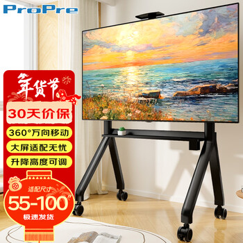 Propre mobile tv stand 55-100 inches tv floor cart video conferencing tv stand removable hanger honghe seewo vertical advertising rack tv stand