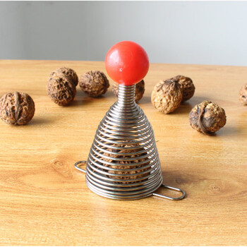 Yu ling walnut smashing stainless steel spring walnut peeling tool pressing macadamia nut sheller walnut clamp ordinary model (shell opener)