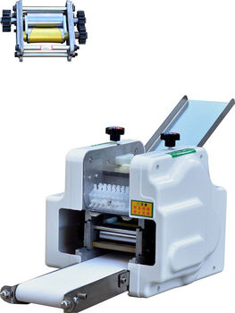 Jieyunmao dumpling wrapper machine small imitation handmade machine fully automatic commercial chaos wrapper machine new electric multi-function rolling machine white shell set mold model b
