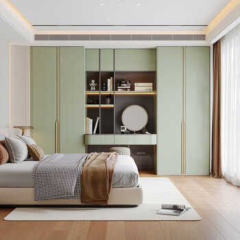 The central shopkeeper ou boli's walk-in cloakroom is customized for the whole house. simple and modern, the whole wardrobe and large storage cabinets. ou boli's walk-in cloakroom is customized for the whole house. prepayment is required. please pay in advance. installation with doors and cabinets.