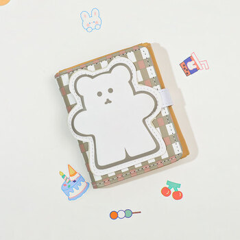 Cute cartoon short magnetic buckle coin purse 30% off fashionable cartoon student multifunctional wallet for women white