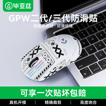Biaz gpw anti-slip sticker second/third generation special side sweat-absorbent sticker gpw2 sticker shit king e-sports wireless mouse sticker frosted anti-slip anti-sweat special printing all-inclusive