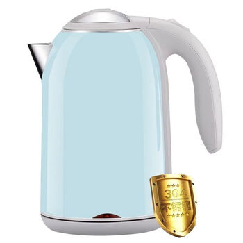 New skg electric kettle household insulation electric kettle kettle grelide d1702k 1l grid blue 1 point 7l, thermal insulation model