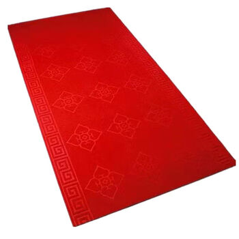 Yongfan opening entrance welcome red carpet wedding aisle corridor carpet water-absorbent stair step mat red 2. meters wide 15 meters long whole roll