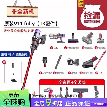 Dyson (dyson) v10v11absolutefluffyanimalv8v15 wireless vacuum cleaner suction and mopping machine sample v11 fluffy 13 accessories free stand + family photo
