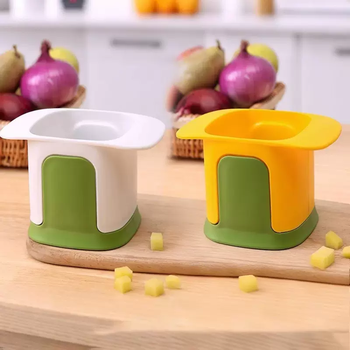 Yusen yiji vegetable cutter, household carrot dicing, onion cucumber dicing, multi-functional fries, ham and fruit strip cutter. the store manager recommends white green-yellow green (dual use for dicing and cutting)