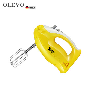 Olevo german imported quality electric egg beater household stainless steel handheld automatic egg beater baking cream mixer bright yellow