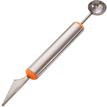 Sanqihu three-in-one fruit ball digger, watermelon ball scoop, melon and fruit carving knife, diy fruit tool set, 304 stainless steel double-headed carving knife