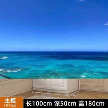 Yusenyi wardrobe home bedroom simple modern rental house simple cabinet small apartment european style double door children's wardrobe sf upstairs national standard quality 100x180x50 main cabinet fully equipped