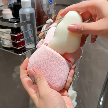 Shantou lincun bath soap bag 06 new sponge bubble net bathroom bath cleaner powder cleanser bath soap bag