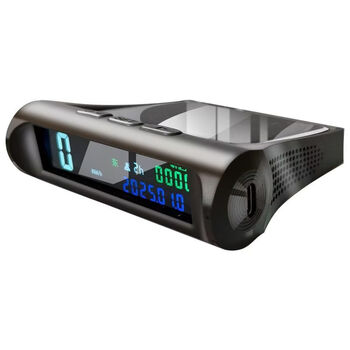 2026 new solar safety warning instrument speed electronic dog multi-function gps vehicle hud head-up display ym91 2025 new solar wireless early warning instrument