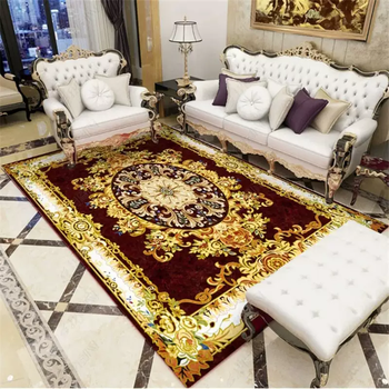 Yusenyi simple european style carpet coffee table blanket bedside rug sofa living room carpet bedroom american luxury home mysterious european style light luxury 3 customized (no return or exchange)