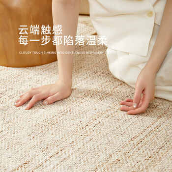 Jinghua living room carpet 2026 new light luxurious high-end feeling easy to care home sofa bedroom carpet thickened tianjin floor mat di lai 240cm*400cm suitable for large flat floors