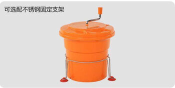 0431 vegetable dehydration dryer commercial manual dryer multi-purpose drain basket hand-cranked salad bucket large capacity accessories large dehydration bucket special fixed bracket
