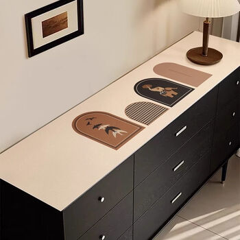 Fantasy high-end entrance cabinet table mat waterproof and oil-proof no-wash tablecloth tv coffee table wine cabinet dining side counter top mat 30x280cm huaiyuanzhi