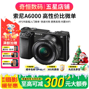 Sony a5100 a6000 a6300 a6400 a6100 a6600 a6700 second-hand mirrorless camera for beginners 4k video 99 new a6000+16-50 black or gray kit